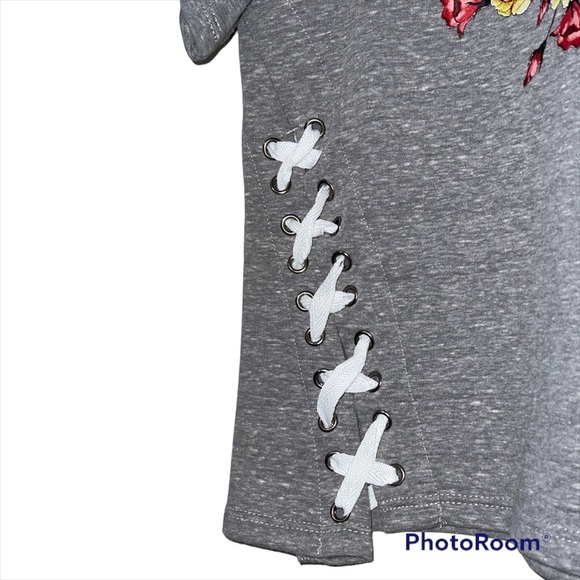 Honey & Sparkle medium t-shirt skirt sleeve lace up sides The Force Is Female - Picture 2 of 12